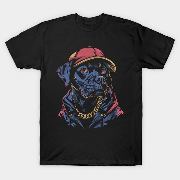 Dog Rapper T-Shirt by Yopi